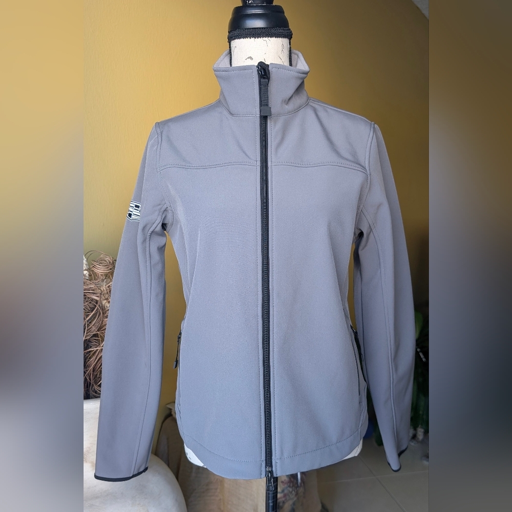 Cadillac Embroidered Grey Port Authority Fleece Jacket Women’s Small